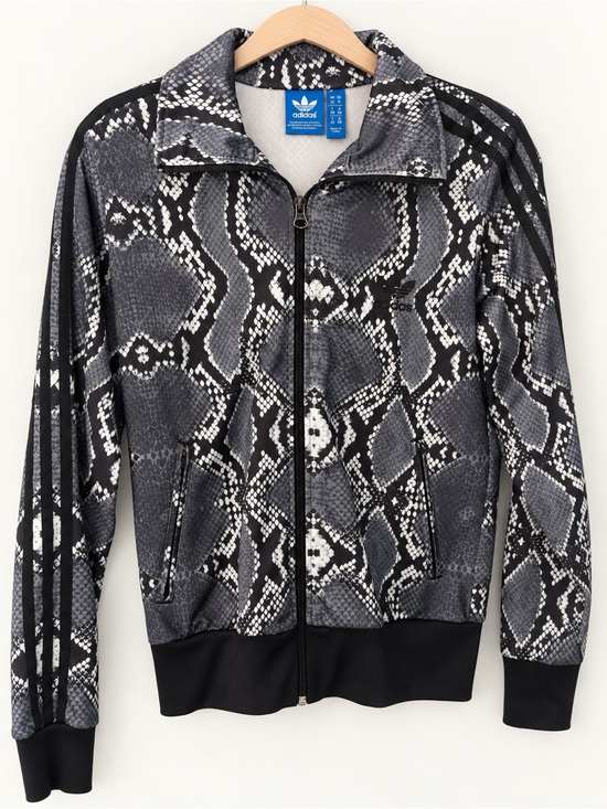 adidas Jackets & Blazers - Adidas Originals Snakeskin Print Track Jacket Black Gray Size M